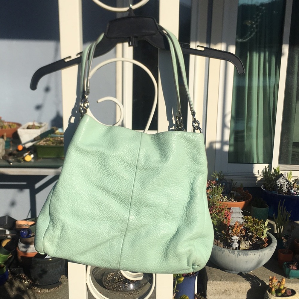 Gorgeous turquoise Coach purse